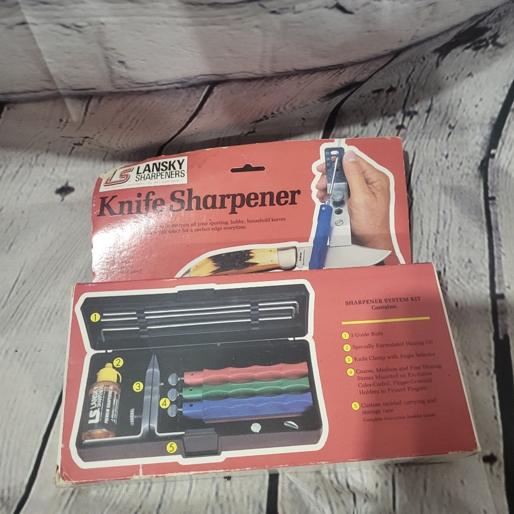 vintage Lansky Knife Sharpening kit - made in USA new